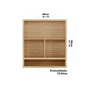 Ver imagem 3 de Armário Aéreo de Cozinha 80cm com 2 Portas Basculantes e Nicho 100% Mdf Syrah Móveis Riodoce Amê
