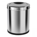 Ver imagem 1 de Lixeira Emaço Inox com Tampa Meia Esfera 22 Litros Cor:cinza