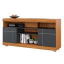 Ver imagem 5 de Rack Yara 136cm P/tv até 47 Polegadas 2 Portas C/detalhes Frisados e Rodizío Colibri