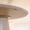 Ver imagem 4 de Mesa de Jantar Cone Redonda Laminado em Madeira 120cm Yescasa Branco/Off White