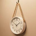 Ver imagem 3 de Relógio Parede Decoração Serrano Redondo com Alça Corda 30cm