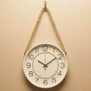 Ver imagem 4 de Relógio Parede Decoração Serrano Redondo com Alça Corda 30cm