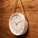 Ver imagem 1 de Relógio Parede Decoração Serrano Redondo com Alça Corda 30cm