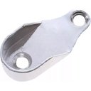 Ver imagem 1 de Kit com 20 Suporte Cabideiro Oval para Tubo Oblongo Cromado