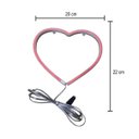 Ver imagem 3 de Luminária de Parede Coração Led Neon  25cm 3D Gold Print 110v-220v