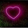Luminária de Parede Coração Led Neon  25cm 3D Gold Print 110v-220v - 1