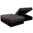 Ver imagem 1 de Cama Box Baú Queen: Colchão Ortopédico Paropas D28 / Ep Pasquale + Base Crc Suede Black(158x198)