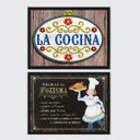 Ver imagem 2 de Kit 2 Quadros Regras Da Cozinha 45x34cm - com vidro:Madeira branca