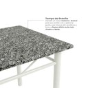 Ver mais imagens de Conjunto Mesa de Jantar 4 Cadeiras 100cm Tampo de Granito