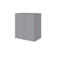 Ver imagem 6 de Mesa Escrivaninha 1,5m C/ Balcão e Armário Aéreo 2 Portas F5 Cor:cinza Sagrado com Preto