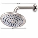Ver imagem 4 de Ducha para Parede de Banheiro Athena 26090 Meber - Cromado