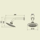 Ver imagem 5 de Ducha para Parede de Banheiro Athena 26090 Meber - Cromado