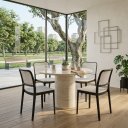 Ver imagem 5 de Kit 6 Cadeiras Mônaco Rattan Empilhável Cozinha Sala Jantar - Branca