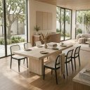 Ver imagem 4 de Kit 6 Cadeiras Mônaco Rattan Empilhável Cozinha Sala Jantar - Branca