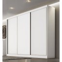 Ver imagem 2 de Guarda Roupa Casal 3 Portas 8 Gavetas - Logan-branco - Móveis Novo Horizonte