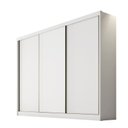 Ver imagem 3 de Guarda Roupa Casal 3 Portas 8 Gavetas - Logan-branco - Móveis Novo Horizonte