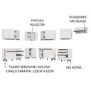 Ver imagem 5 de Armário de Cozinha Completa de Canto 512cm Branco Reims Madesa 01
