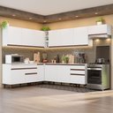 Ver imagem 1 de Armário de Cozinha Completa de Canto 512cm Branco Reims Madesa 01