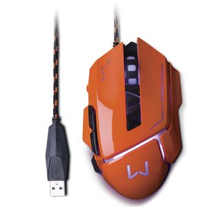 Mouse Gamer 3200dpi Warrior Ivor Laranja - Mo263out [reembalado] Mo263out