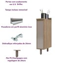 Ver imagem 4 de Balcão Cozinha 1 Porta 20 - Módulo Cozinha Mel - Luciane 1300:Graff