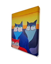 Ver imagem 4 de Mini Quadro de Três Lindo Gatinhos Estilo Figurativo