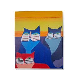 Mini Quadro de Três Lindo Gatinhos Estilo Figurativo - 2