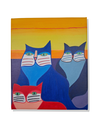 Ver imagem 2 de Mini Quadro de Três Lindo Gatinhos Estilo Figurativo