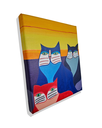 Ver imagem 3 de Mini Quadro de Três Lindo Gatinhos Estilo Figurativo