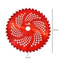 Ver imagem 5 de Kit 02 Lâminas para Roçadeira Circular 40 Dentes Videa Toyama 255×25,4×2,0mm Vermelha