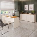 Ver imagem 7 de Conjunto de Escritório Office 3 Peças Mesa Gaveteiro Balcão Oslo