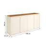 Conjunto de Escritório Office 3 Peças Mesa Gaveteiro Balcão Oslo - 6