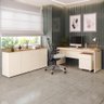 Conjunto de Escritório Office 3 Peças Mesa Gaveteiro Balcão Oslo - 1