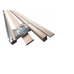 Kit Porta de Correr de Madeira 210x72cm Imbuia Esquadrias Castro - 2 Kit Porta de Correr de Madeira 210x72cm Imbuia Esquadrias Castro - 2