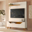 Ver imagem 6 de Home Theater para TV de até 55" Polegadas 3 Portas Polli Cinamomo/Off White