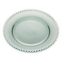 Ver imagem 1 de Sousplat Cristal Pearl Verde Wolff 32 Cm