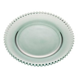 Sousplat Cristal Pearl Verde Wolff 32 Cm - 1