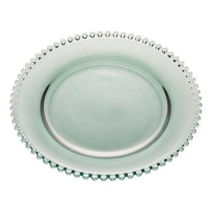 Sousplat Cristal Pearl Verde Wolff 32 Cm