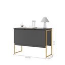 Ver imagem 4 de Buffet Aparador Industrial para Sala Dakar Preto Dourado