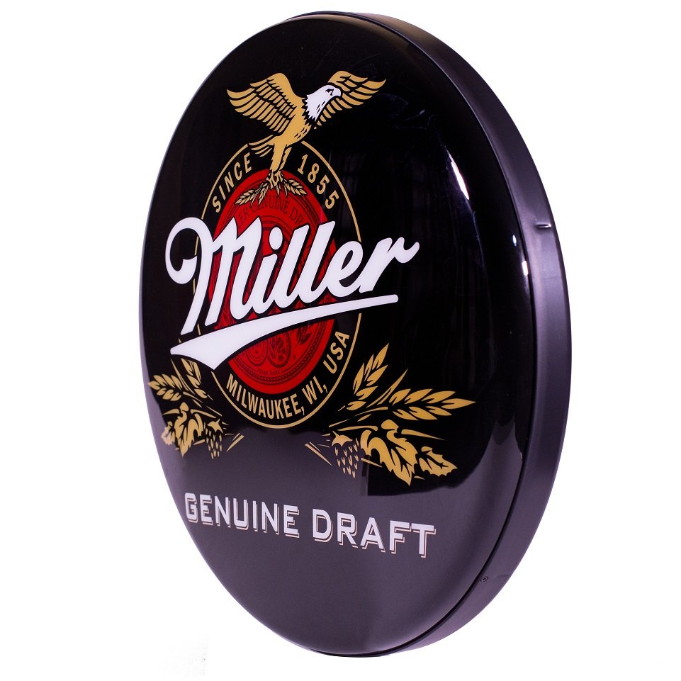 Luminoso de Parede Cerveja Miller Retrô Vintage para Bar, Garagem, Churrasqueira, Espaço Gourmet - 2