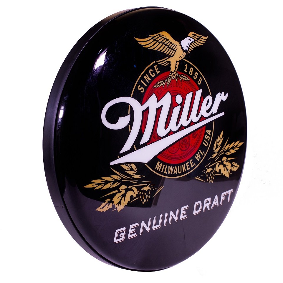 Luminoso de Parede Cerveja Miller Retrô Vintage para Bar, Garagem, Churrasqueira, Espaço Gourmet - 3