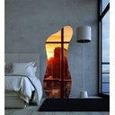 Ver imagem 1 de Espelho Orgânico Luxo Grande 170 X 70 Corpo Inteiro Moderno Lapidado com Suporte