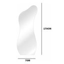 Ver imagem 5 de Espelho Orgânico Luxo Grande 170 X 70 Corpo Inteiro Moderno Lapidado com Suporte