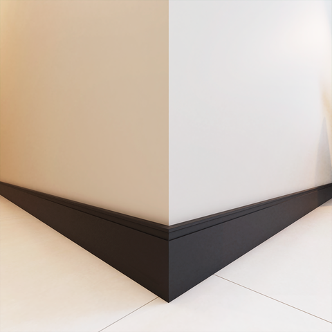 Rodapé MDF 10cm com Friso Resistente Madeira Sala Quarto Cozinha Parede Moderna Decorativa Laminado 