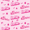 Papel de Parede Adesivo Barbie Tons De Rosa - 2