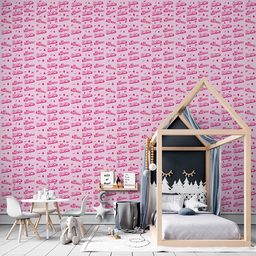Papel de Parede Adesivo Barbie Tons De Rosa - 5