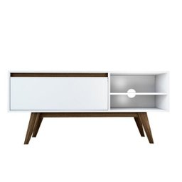 Rack 125cm 1 Porta Basculante e Pé Inclinado de Madeira  Móveis - 2