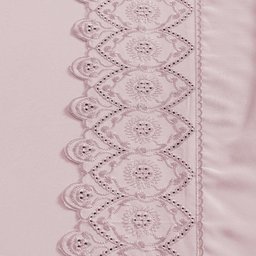 Jogo Cama King Cherry Bordado Inglês 4 Pçs Rosa Lilly Home Enxovais - 4