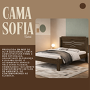 Ver imagem 4 de Cama de Casal Sofia Castanho Tradicional Reforçada Alto Padrão de Mdf para Quarto