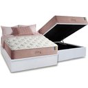 Ver imagem 1 de Cama Box Baú Casal: Colchão Molas Anjos MasterPocket Ensacadas Richesse + Base CRC Courano White(138