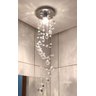 Lustre De Cristal,espiral Para Quarto/ Corredor:110V/220V (Bivolt)/ESPELHADO/60cm - 1